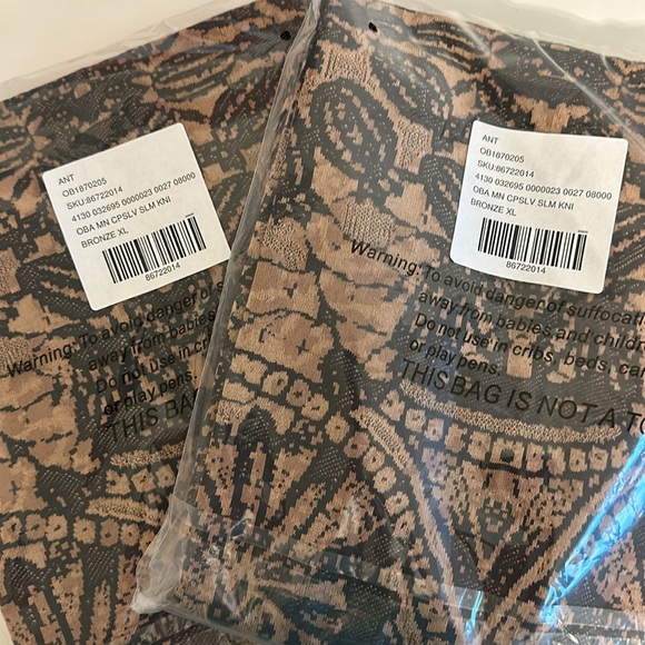 NWT Anthropologie Mock Neck Cap Sleeve Slim Knit Mini Dress in Bronze - Picture 6 of 7